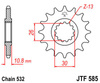 Zębatka przednia JTF585.17