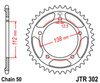 Zębatka tylna JTR302.41
