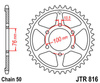Zębatka tylna JTR816,46