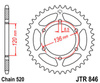 Zębatka tylna JTR846,43